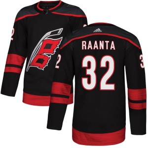 Antti Raanta Youth Adidas Carolina Hurricanes Authentic Black Alternate Jersey