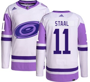 Jordan Staal Youth Adidas Carolina Hurricanes Authentic Hockey Fights Cancer Jersey