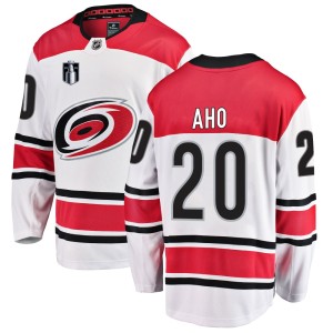 Sebastian Aho Youth Fanatics Branded Carolina Hurricanes Breakaway White Away 2026 Stanley Cup Final Jersey