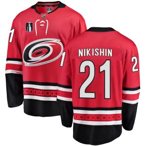 Alexander Nikishin Youth Fanatics Branded Carolina Hurricanes Breakaway Red Home 2026 Stanley Cup Final Jersey