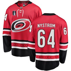 Joel Nystrom Youth Fanatics Branded Carolina Hurricanes Breakaway Red Home 2026 Stanley Cup Final Jersey