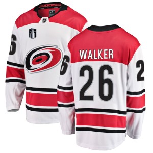 Sean Walker Men's Fanatics Branded Carolina Hurricanes Breakaway White Away 2026 Stanley Cup Final Jersey