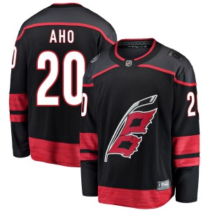 Sebastian Aho Men's Fanatics Branded Carolina Hurricanes Breakaway Black Alternate Jersey