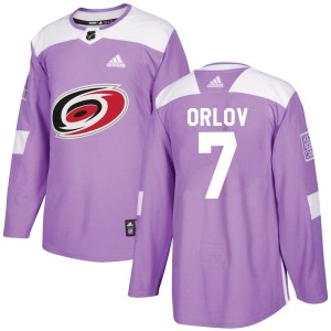 Dmitry Orlov Youth Adidas Carolina Hurricanes Authentic Purple Fights Cancer Practice Jersey