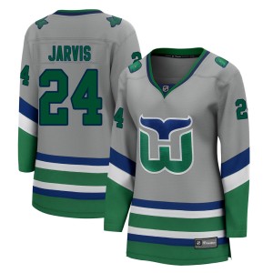 Seth Jarvis Women's Fanatics Branded Carolina Hurricanes Breakaway Gray 2020/21 Special Edition Jersey