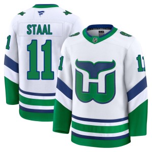 Jordan Staal Men's Fanatics Carolina Hurricanes Premium White Throwback Jersey