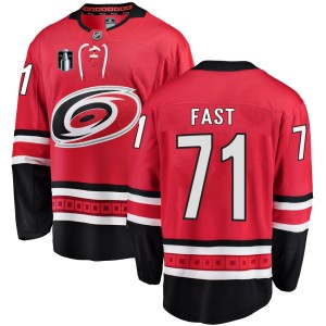 Jesper Fast Men's Fanatics Branded Carolina Hurricanes Breakaway Red Home 2026 Stanley Cup Final Jersey