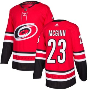 Brock Mcginn Youth Adidas Carolina Hurricanes Authentic Red Brock McGinn Home Jersey