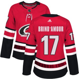 Rod Brind'Amour Women's Adidas Carolina Hurricanes Authentic Red Home Jersey
