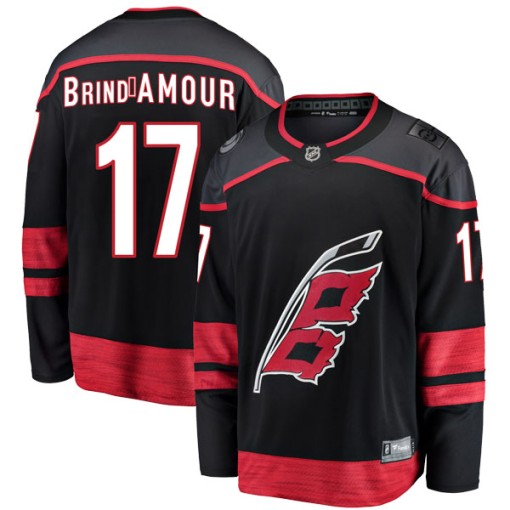 Rod Brind'Amour Youth Fanatics Branded Carolina Hurricanes Breakaway Black Alternate Jersey