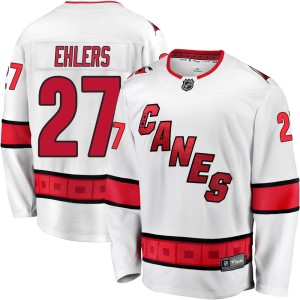 Nikolaj Ehlers Men's Fanatics Branded Carolina Hurricanes Premier White Breakaway Away Jersey