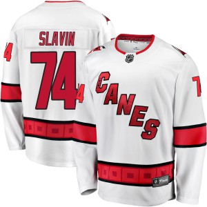 Jaccob Slavin Men's Fanatics Branded Carolina Hurricanes Premier White Breakaway Away Jersey