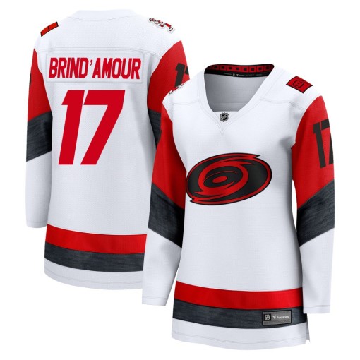 Rod Brind'Amour Women's Fanatics Carolina Hurricanes Breakaway White Away 2025 Jersey