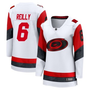 Mike Reilly Women's Fanatics Carolina Hurricanes Breakaway White Away 2025 Jersey