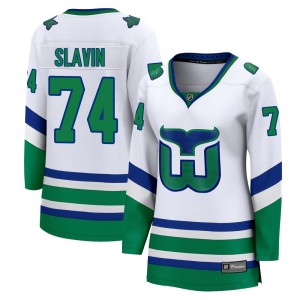 Jaccob Slavin Women's Fanatics Carolina Hurricanes Breakaway White Throwback Jersey