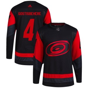 Shayne Gostisbehere Men's Adidas Carolina Hurricanes Authentic Black 2023 Stadium Series Jersey