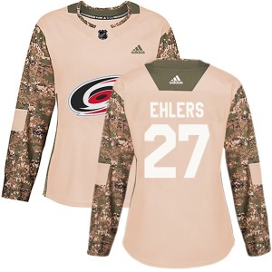 Nikolaj Ehlers Women's Adidas Carolina Hurricanes Authentic Camo Veterans Day Practice Jersey