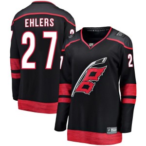 Nikolaj Ehlers Women's Fanatics Branded Carolina Hurricanes Breakaway Black Alternate Jersey