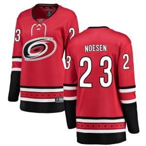 Stefan Noesen Women's Fanatics Branded Carolina Hurricanes Breakaway Red Home Jersey