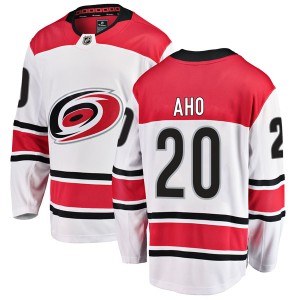 Sebastian Aho Men's Fanatics Branded Carolina Hurricanes Breakaway White Away Jersey