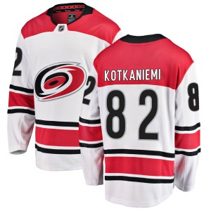 Jesperi Kotkaniemi Men's Fanatics Branded Carolina Hurricanes Breakaway White Away Jersey