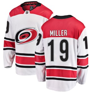 K'Andre Miller Men's Fanatics Branded Carolina Hurricanes Breakaway White Away Jersey