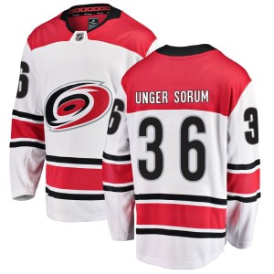 Felix Unger Sorum Men's Fanatics Branded Carolina Hurricanes Breakaway White Away Jersey