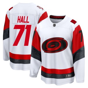 Taylor Hall Youth Fanatics Carolina Hurricanes Breakaway White Away 2025 Jersey