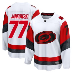 Mark Jankowski Youth Fanatics Carolina Hurricanes Breakaway White Away 2025 Jersey
