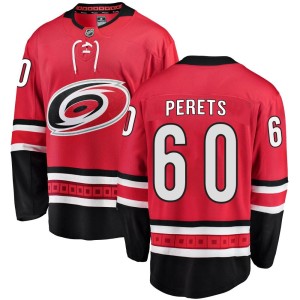 Yaniv Perets Youth Fanatics Branded Carolina Hurricanes Breakaway Red Home Jersey