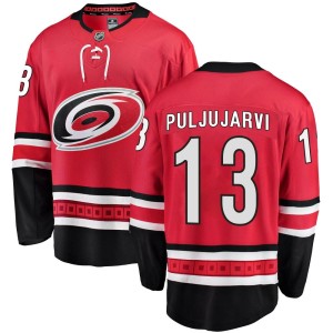 Jesse Puljujarvi Youth Fanatics Branded Carolina Hurricanes Breakaway Red Home Jersey