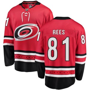 Jamieson Rees Youth Fanatics Branded Carolina Hurricanes Breakaway Red Home Jersey