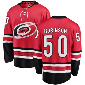 Eric Robinson Youth Fanatics Branded Carolina Hurricanes Breakaway Red Home Jersey