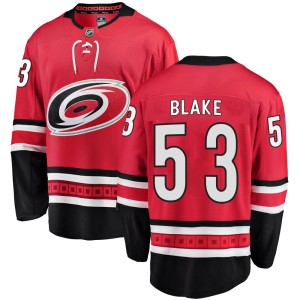 Jackson Blake Men's Fanatics Branded Carolina Hurricanes Breakaway Red Home Jersey