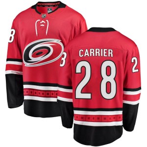 William Carrier Men's Fanatics Branded Carolina Hurricanes Breakaway Red Home Jersey
