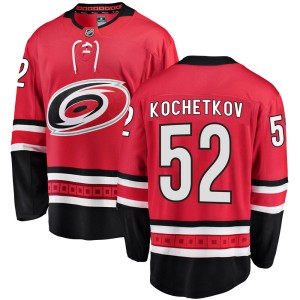 Pyotr Kochetkov Men's Fanatics Branded Carolina Hurricanes Breakaway Red Home Jersey