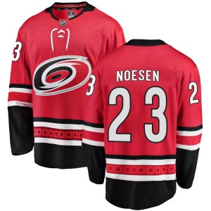 Stefan Noesen Men's Fanatics Branded Carolina Hurricanes Breakaway Red Home Jersey