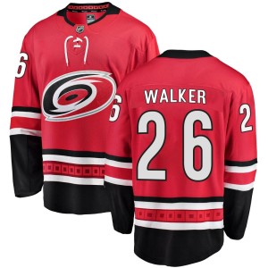 Sean Walker Men's Fanatics Branded Carolina Hurricanes Breakaway Red Home Jersey