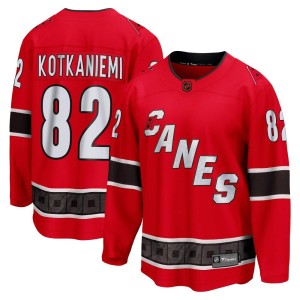 Jesperi Kotkaniemi Youth Fanatics Branded Carolina Hurricanes Breakaway Red Special Edition 2.0 Jersey