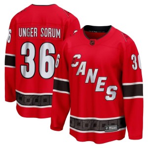 Felix Unger Sorum Youth Fanatics Branded Carolina Hurricanes Breakaway Red Special Edition 2.0 Jersey