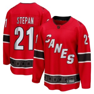 Derek Stepan Youth Fanatics Branded Carolina Hurricanes Breakaway Red Special Edition 2.0 Jersey
