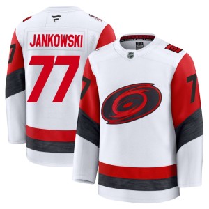 Mark Jankowski Men's Fanatics Carolina Hurricanes Premium White Away 2025 Jersey