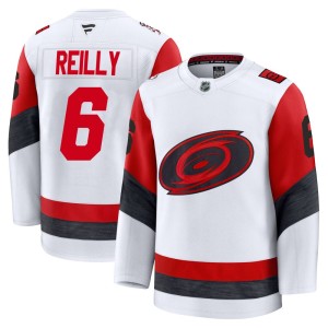 Mike Reilly Men's Fanatics Carolina Hurricanes Premium White Away 2025 Jersey