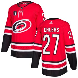 Nikolaj Ehlers Men's Adidas Carolina Hurricanes Authentic Red Home 2026 Stanley Cup Final Jersey