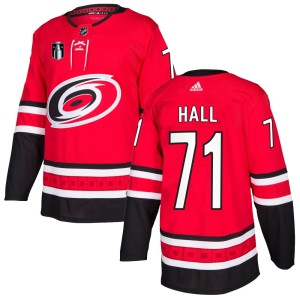 Taylor Hall Men's Adidas Carolina Hurricanes Authentic Red Home 2026 Stanley Cup Final Jersey