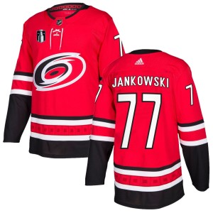 Mark Jankowski Men's Adidas Carolina Hurricanes Authentic Red Home 2026 Stanley Cup Final Jersey