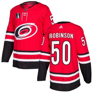 Eric Robinson Men's Adidas Carolina Hurricanes Authentic Red Home 2026 Stanley Cup Final Jersey