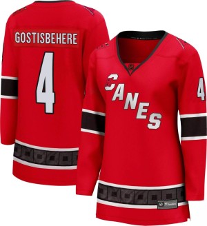 Shayne Gostisbehere Women's Fanatics Branded Carolina Hurricanes Breakaway Red Special Edition 2.0 Jersey