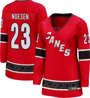 Stefan Noesen Women's Fanatics Branded Carolina Hurricanes Breakaway Red Special Edition 2.0 Jersey