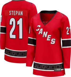Derek Stepan Women's Fanatics Branded Carolina Hurricanes Breakaway Red Special Edition 2.0 Jersey